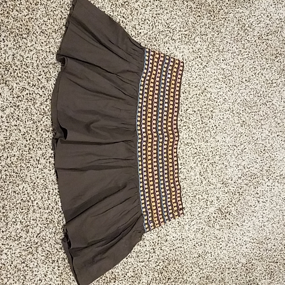 Old Navy Skirt Brown Beading